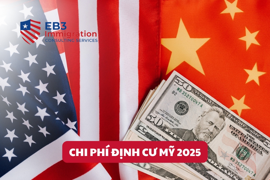Bài viết cung cấp thông tin chi phí định cư Mỹ 2025 cho các diện phổ biến