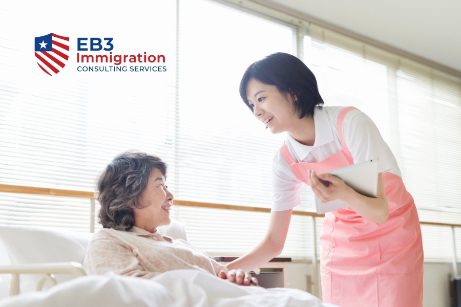 Tổng Hợp Các Ngành Nghề EB3 Phổ Biến và Hợp Định Cư Mỹ 9 Ngành chăm sóc sức khỏe EB3 Mỹ cần điều dưỡng, hộ lý, kỹ thuật viên với lương 28.000–50.000 USD/năm