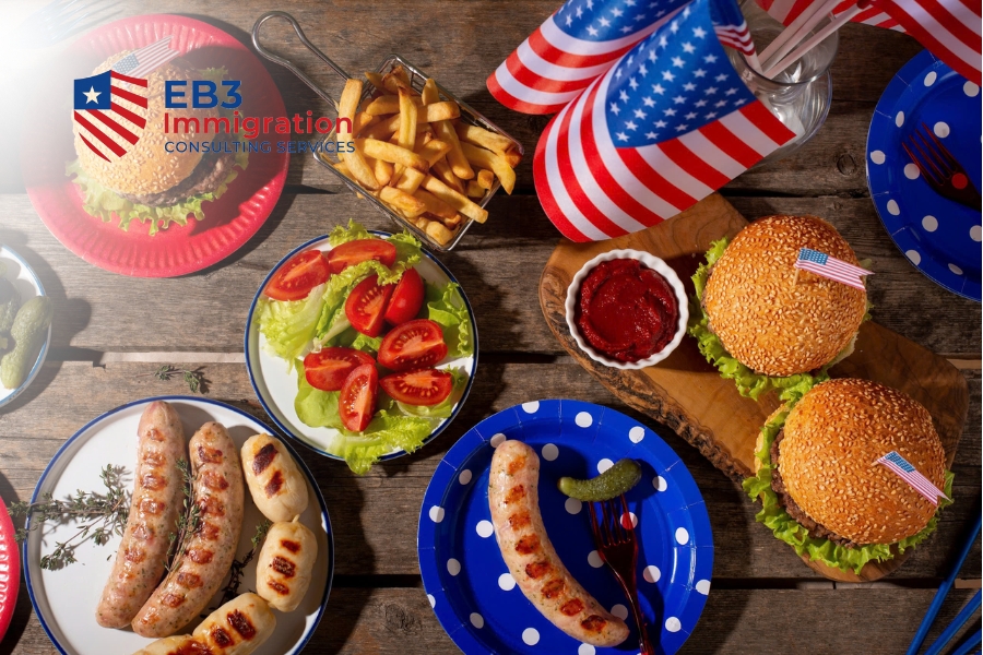 Văn Hóa Mỹ, Những Nét Đặc Trưng Cần Biết Khi Định Cư 7 Ẩm thực Mỹ đa dạng, pha trộn nhiều nền văn hóa và có các món biểu tượng như hamburger, pizza, BBQ